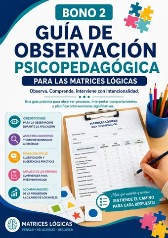Portada del bono 2: Guía de Observación Psicopedagógica